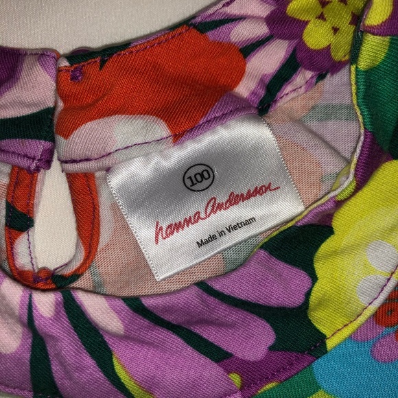 Hannah Andersson Floral Dress 4T - Picture 2 of 2